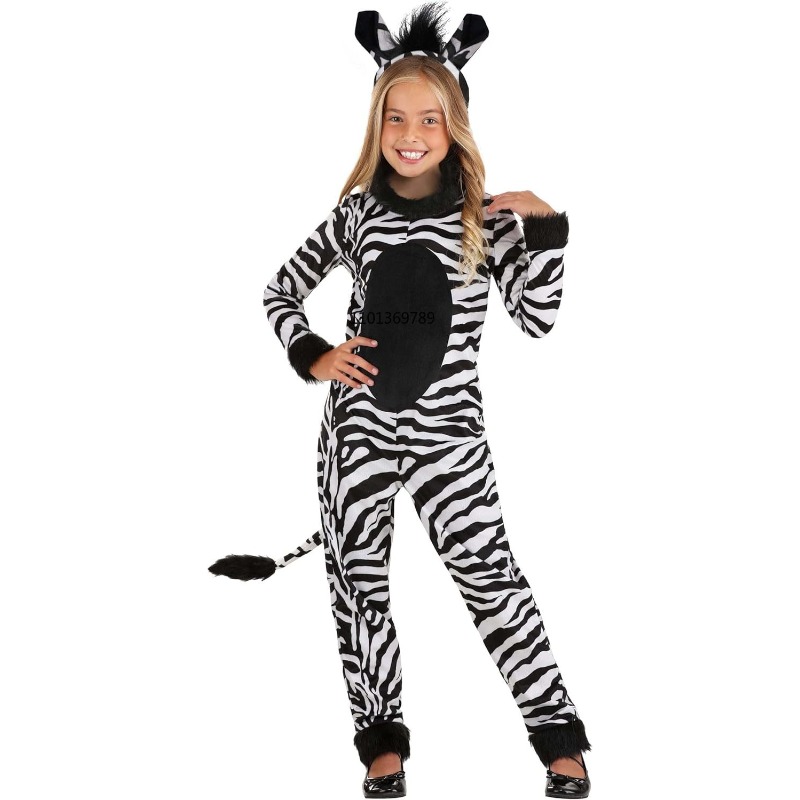 Zoo Party Games - Costume de zèbre pour filles avec