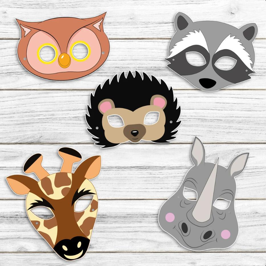 20 masques en papier animaux d - Zoo Party Games avis et prix